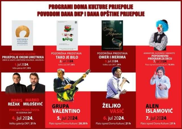Dom kulture: “PRIJEPOLJE OKOM UMETNIKA” I “BOGATSTVO RAZLIČITOSTI”