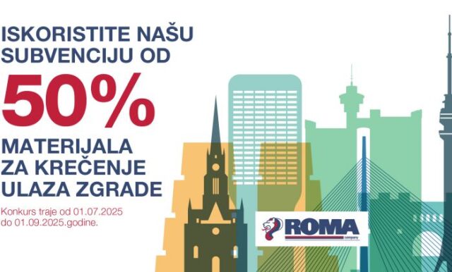 ROMA Company субвенционише кречење улаза зграда широм Србије
